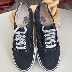 Vans Classic Black Lace-Up Sneakers